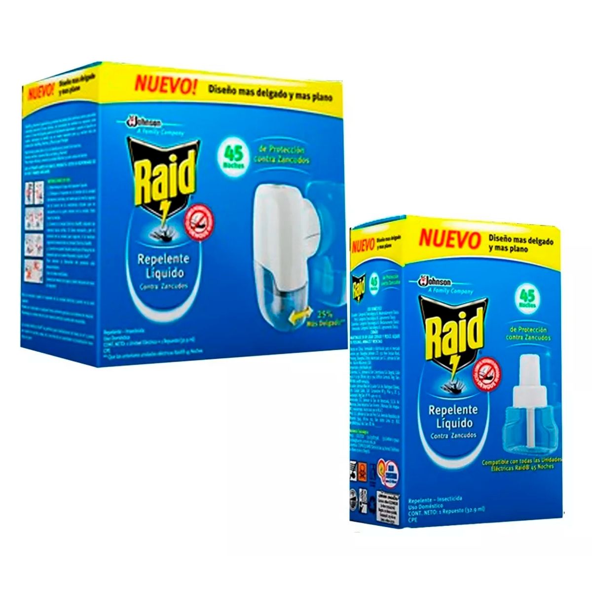 RAID - Pack Raid Electrico Liquido 45 Noches Aparato Y Repuesto