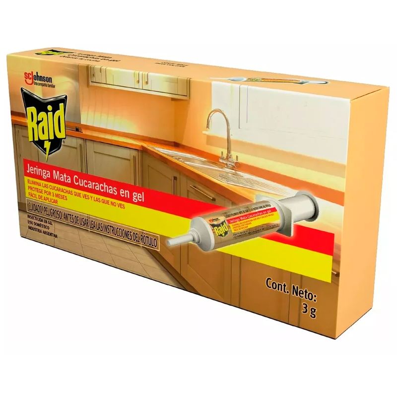 RAID - Gel Mata Cucarachas Jeringa 3g Raid
