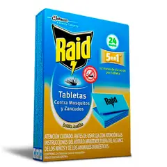 RAID - Contra Mosquitos Y Zancudos 24 Noches Tabletas