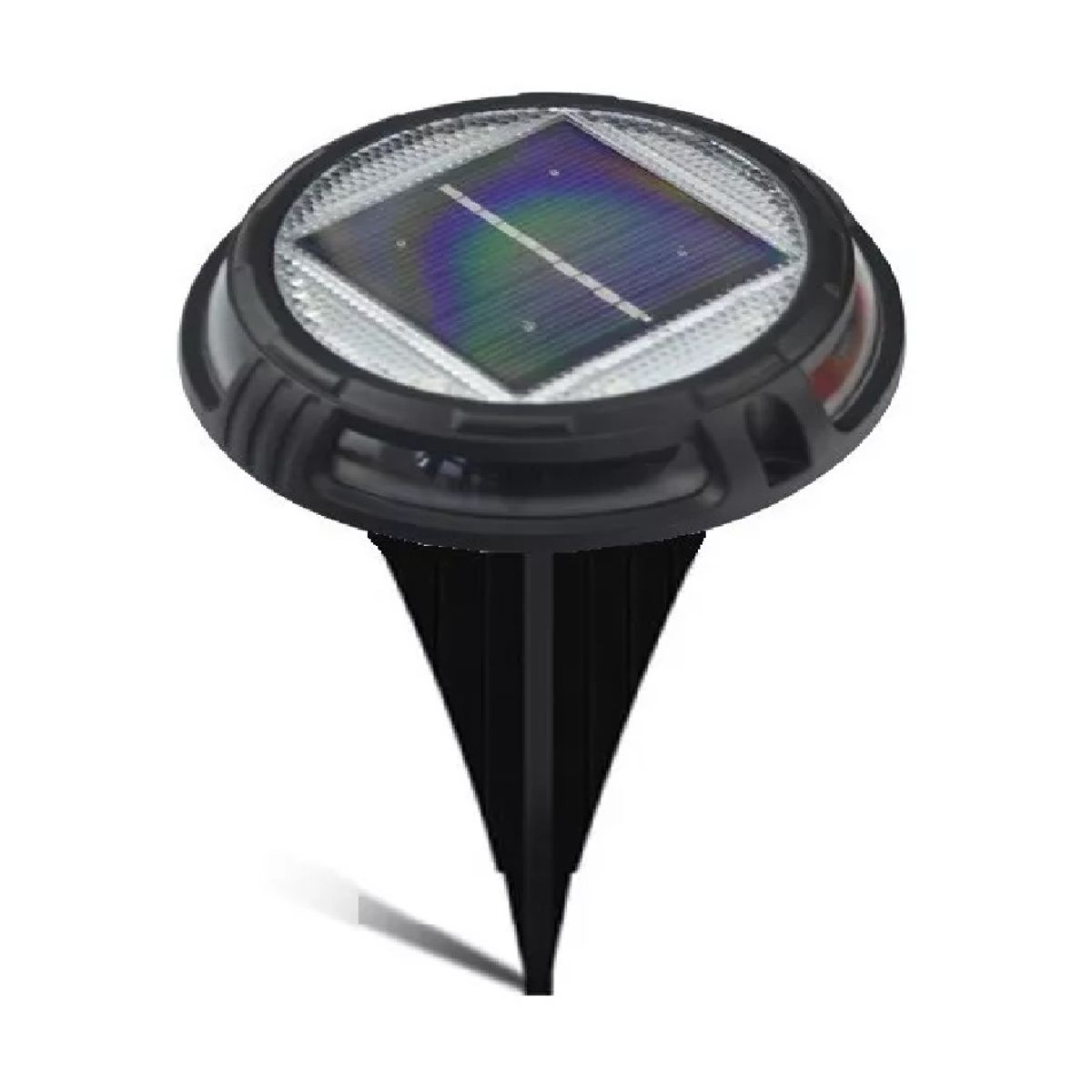 GENERICO - Estaca Focos Led Rgb Solar Exterior Piso Jardin Farol 4023