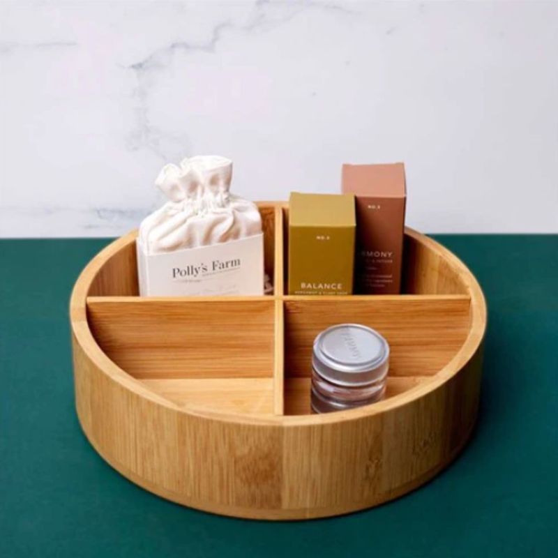 BOX SWEDEN - Organizador de bambu redondo Box Sweden
