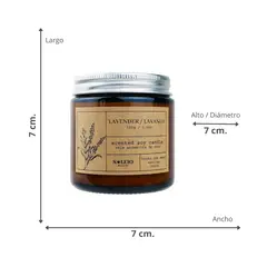 SOLEIO - Vela Aromática Cera De Soya 100 Ml Lavanda