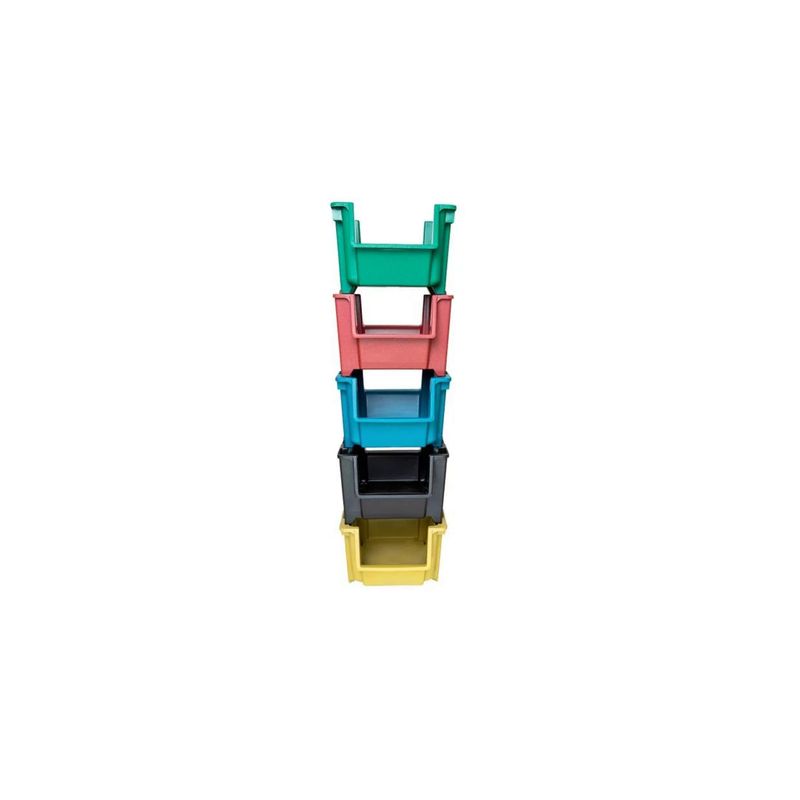 REHECHO - Kit de Contenedores apilables para reciclaje - 5 unidades