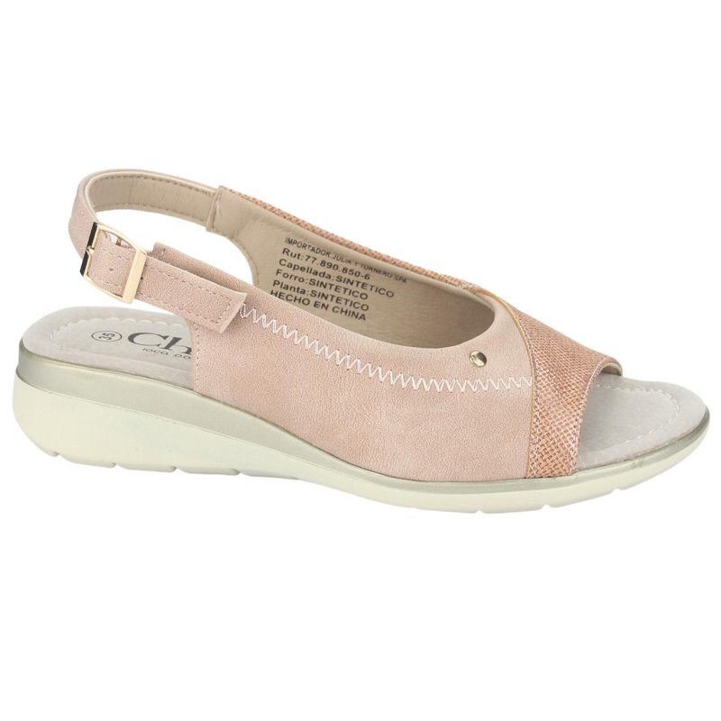 CHALADA - Sandalia Mujer Rosado Casual Chalada Floro-5