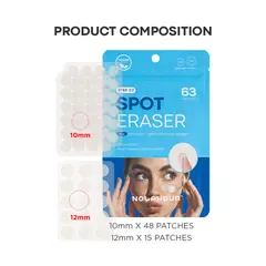 NOLAHOUR - Spot Eraser Blue 63 parches protección - Cosmética Coreana
