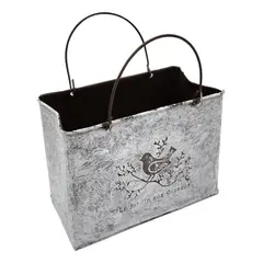 GENERICO - Macetero Florero Maceta Cartera Metálico Frances Le Jardin