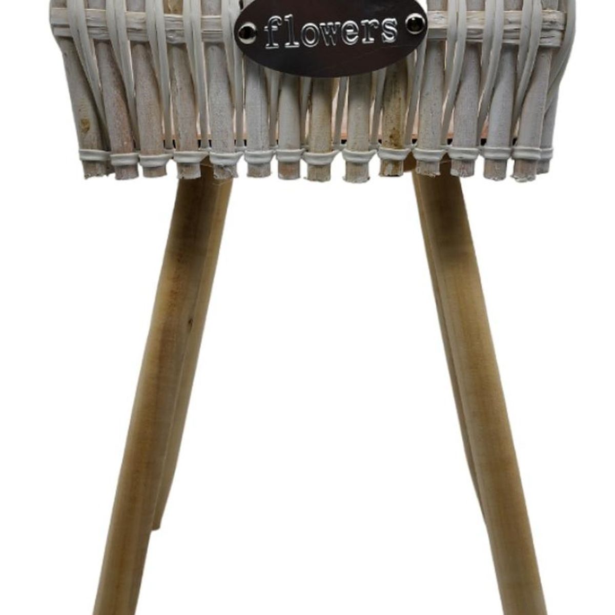 GENERICO - Macetero Pedestal Madera Rustico Porta Macetero Grande