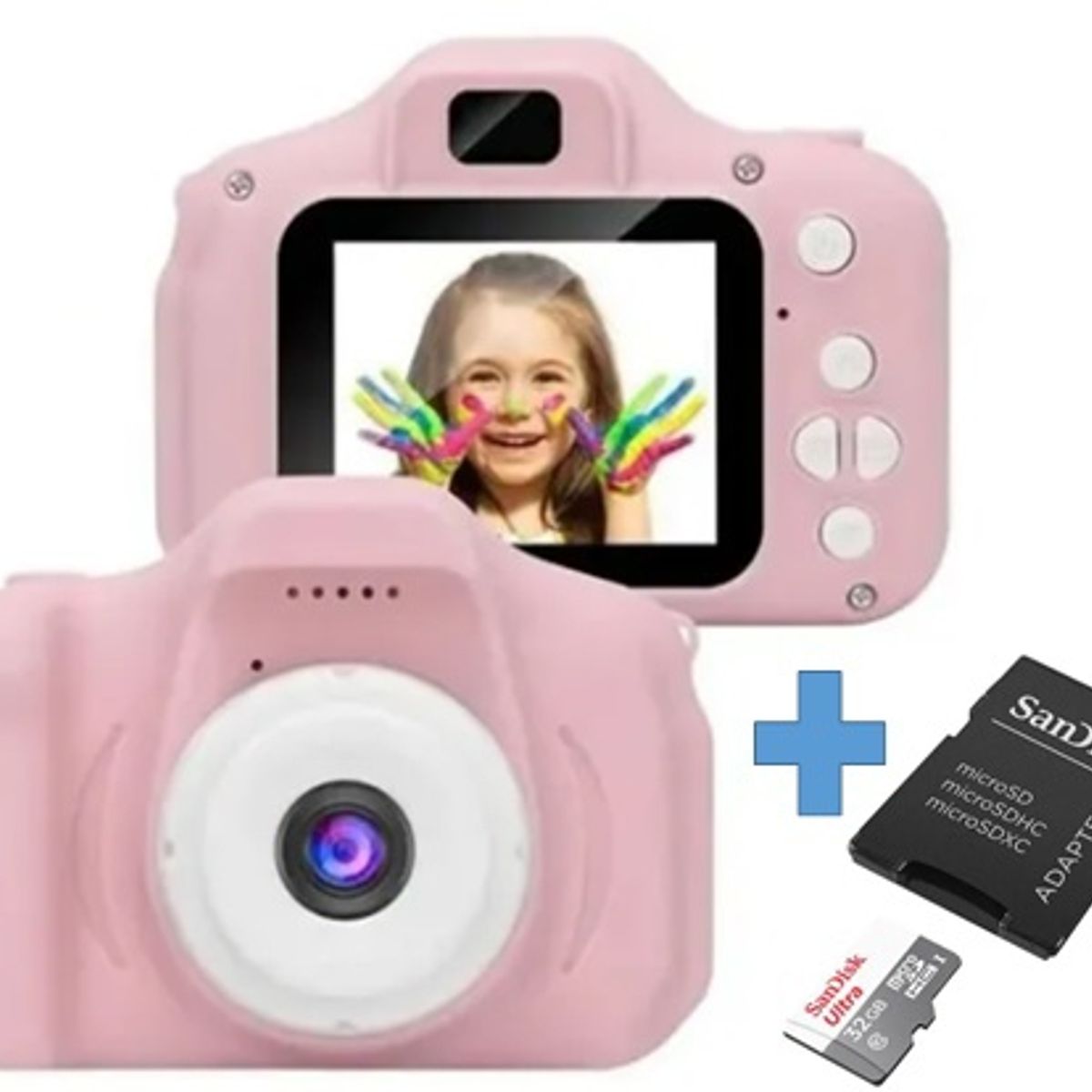 GENERICO - Cámara Fotos Video Digital Recargable Niños con Tarjeta SD