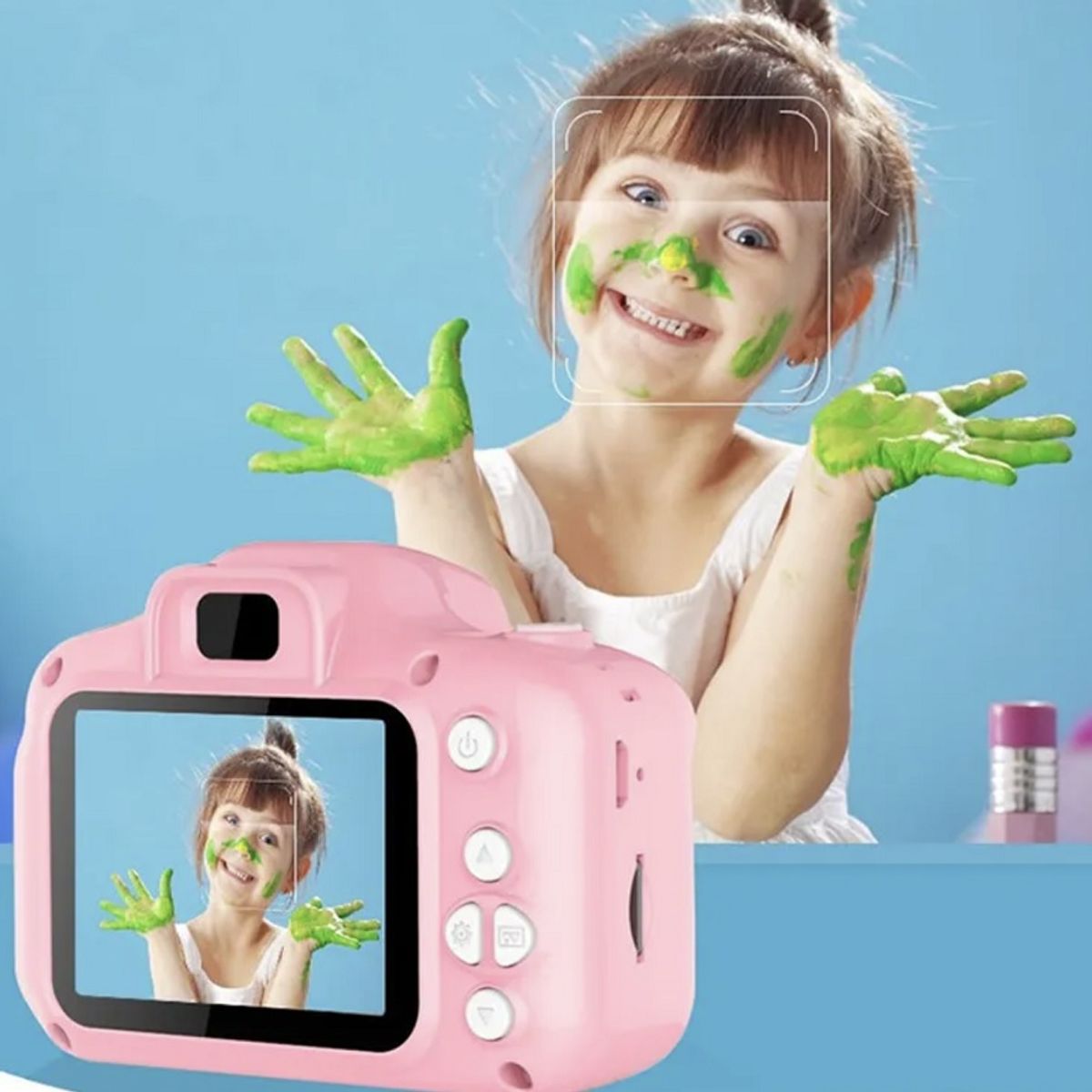 GENERICO - Cámara Fotos Video Digital Recargable Niños con Tarjeta SD