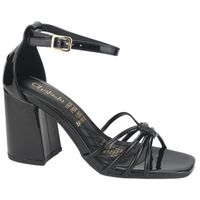 Sandalia Mujer Negro Casual Virk-17