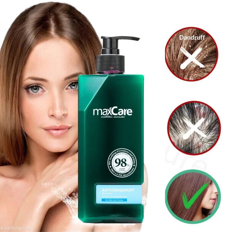 MAXCARE - Shampoo Anti-Caspa Capilar Para Hombre O Mujer