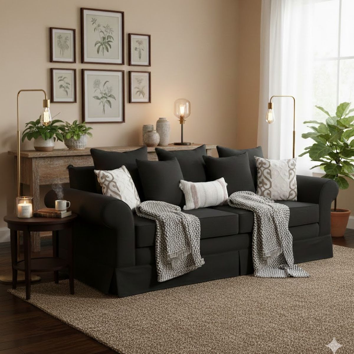 MUNDO LIVING - Sofa 3 cuerpos con asientos de resortes pocket Mambo Marengo