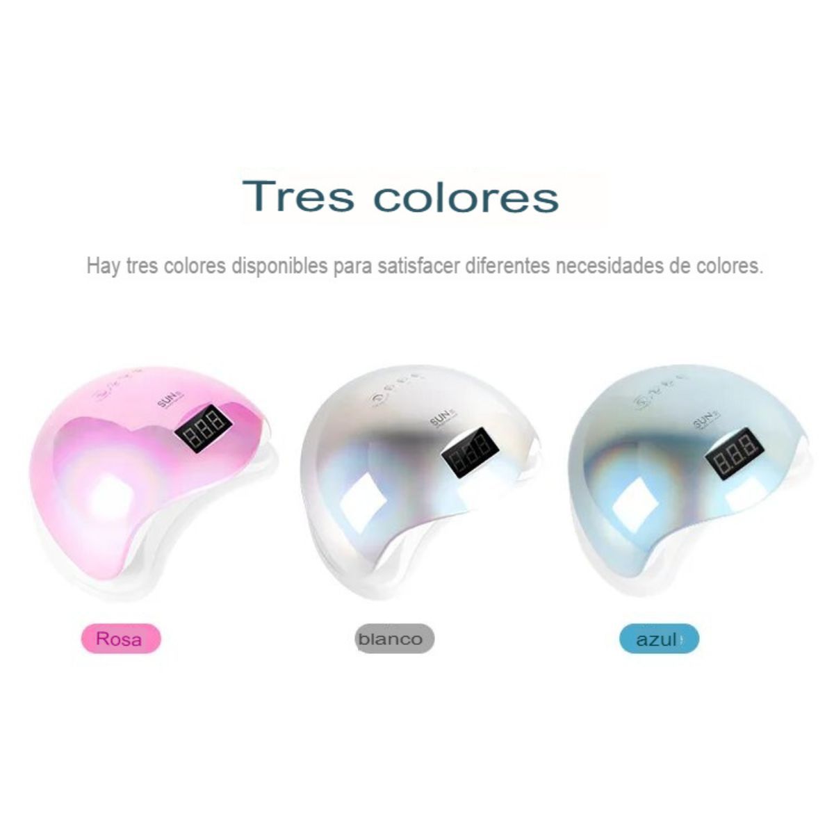 GENERICO - Lámpara de uñas UV LED equipo de secado para manicura
