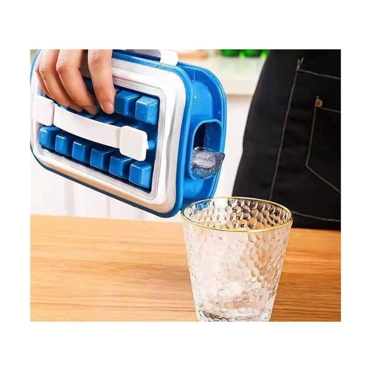 GENERICO - Molde de cubitos de hielo 2 en 1 para bebidas frías