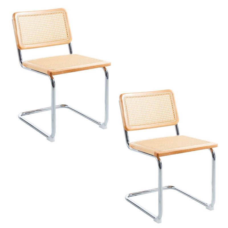 KLIK - Pack de 2 Sillas Breuer Madera y Rattan - Madera