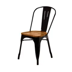 GENERICO - Silla Tolix asiento de madera