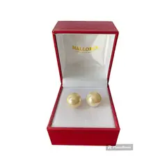 MALLORCA - AROS PERLAS DE 12MM CON TORNILLOS DE PLATA