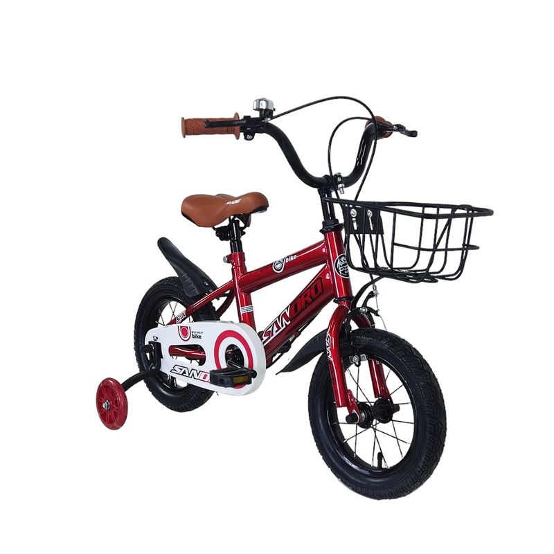 GENERICO - Bicicleta Aro 12 Niño Roja Metalizada Sandro