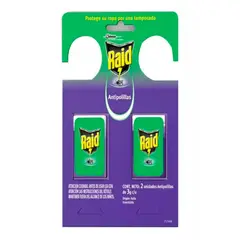 RAID - Anti Polillas Percha 2u 3g