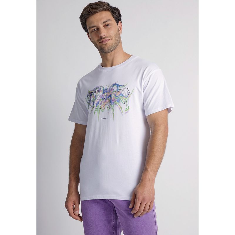 SIOUX - Polera Hombre Rayado Blanco Sioux