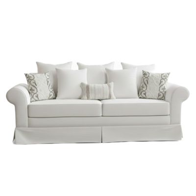 Imagen 2 del producto Sofa 3 cuerpos Mambo Blanco crudo con asientos de Resortes pocket