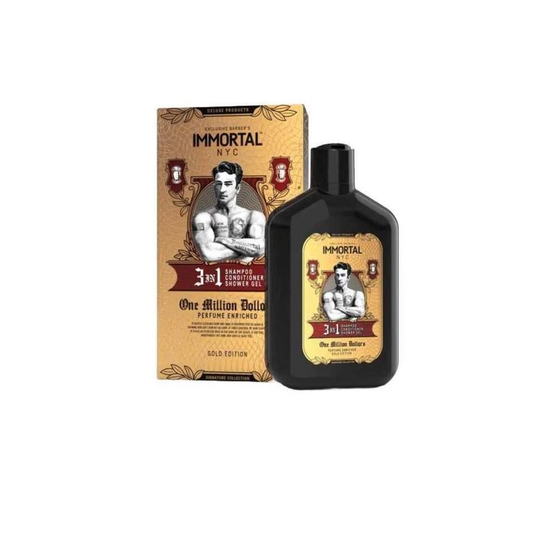 GENERICO - Immortal Nyc 3 in 1 One Million Champú + Acondicionador + Gel de Ducha