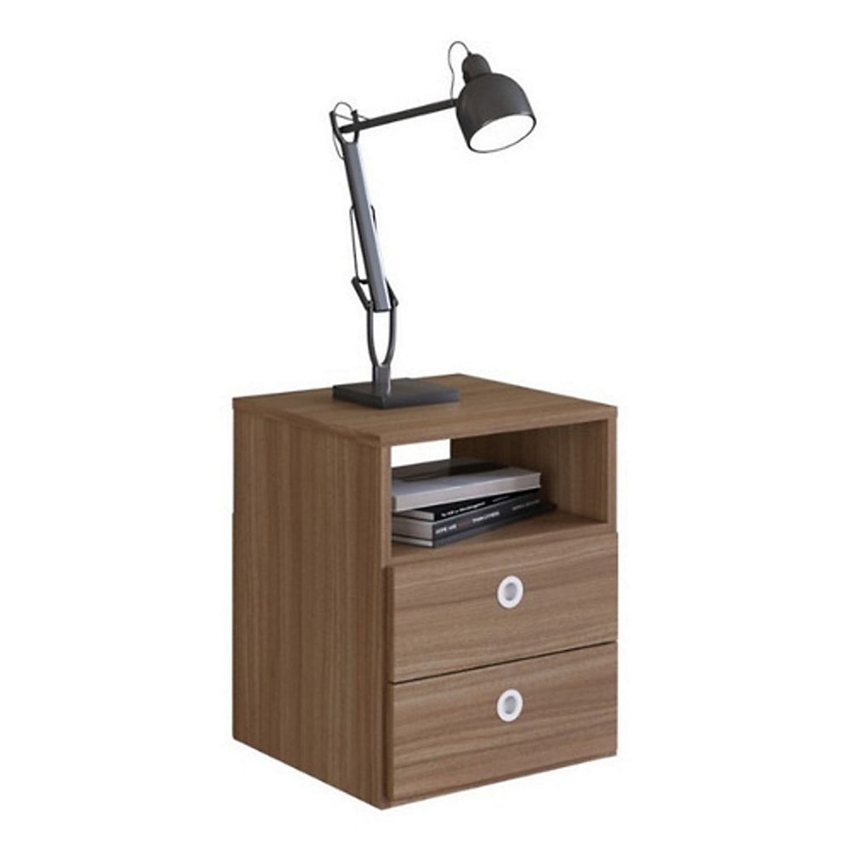 BE DESIGN - Velador 2 Cajones Amore Café