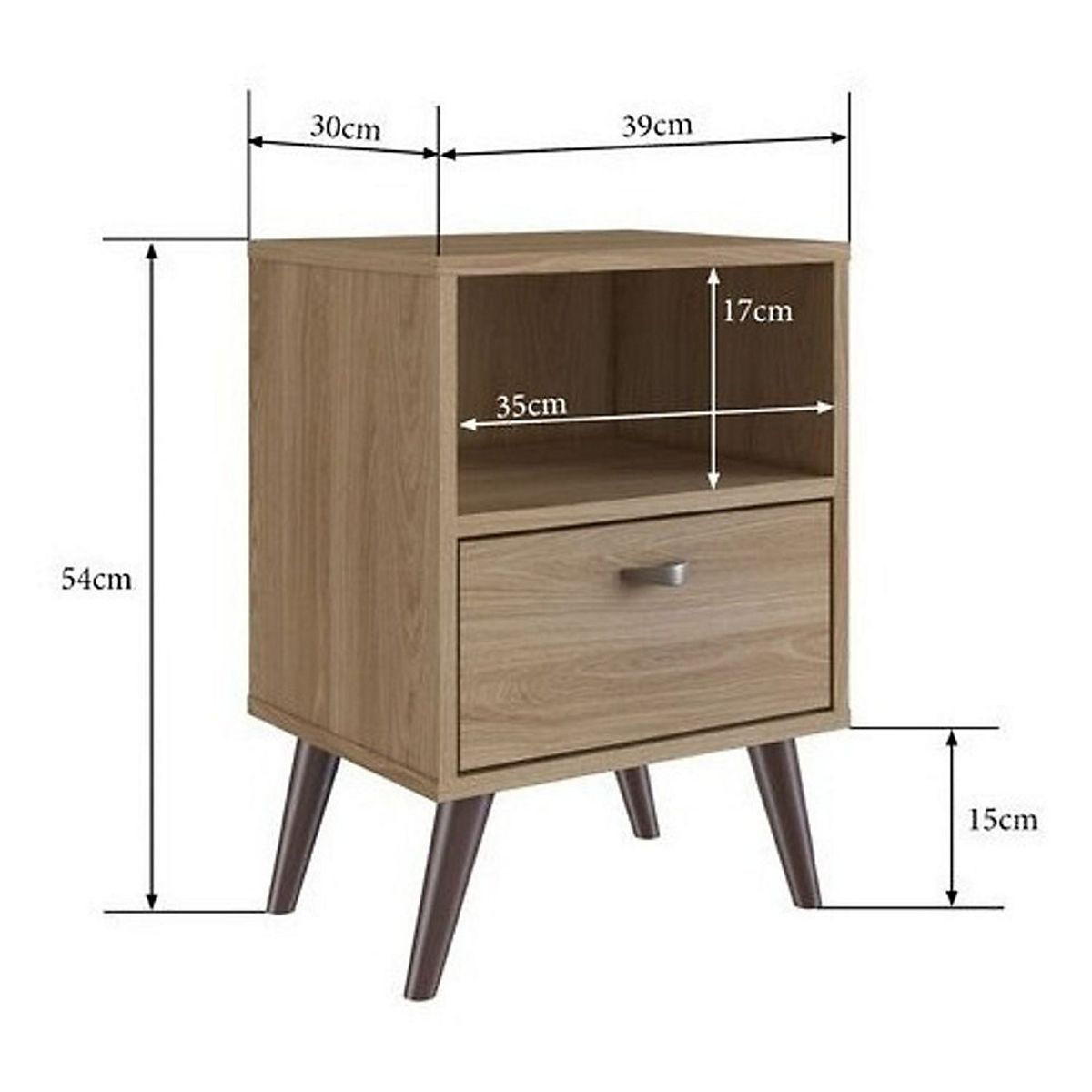 BE DESIGN - Velador Honey Con Cajón