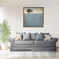 MUNDO LIVING - SOFA 3 CUERPOS MAMBO GRIS CON RESORTES POCKET U.S.A