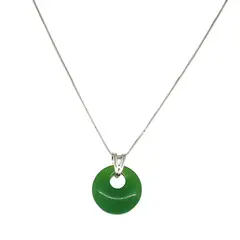 COGGIOLA - Collar Antonella Ónix Verde Plata Fina 925