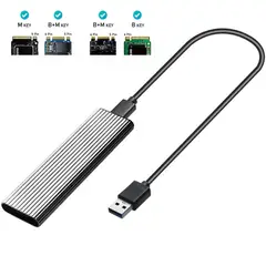 GENERICO - Cofre Case Disco Ssd M.2 Dual NVME y NGFF A Usb 3.0 Aluminio