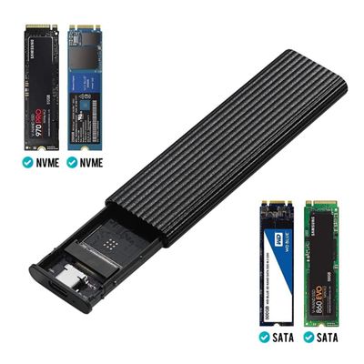 Imagen 2 del producto Cofre Case Disco Ssd M.2 Dual NVME y NGFF A Usb 3.0 Aluminio