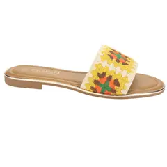 CHALADA - Sandalia Mujer Amarillo Casual Lila-15