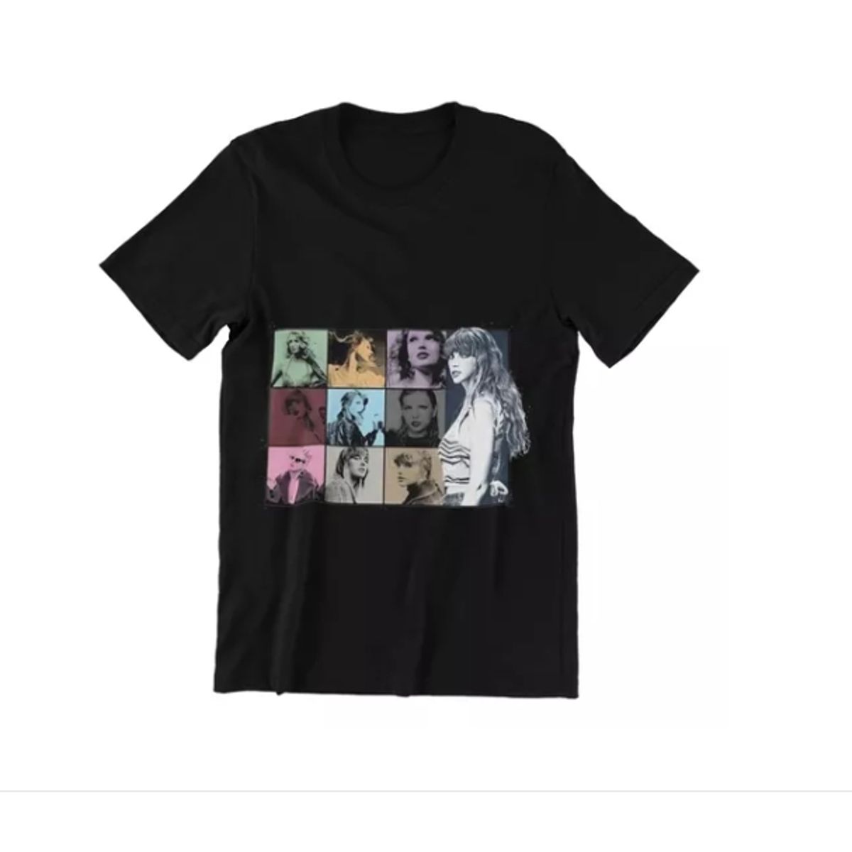 GENERICO - Polera Unisex Taylor Swift Musica Collage Estampado Algodon