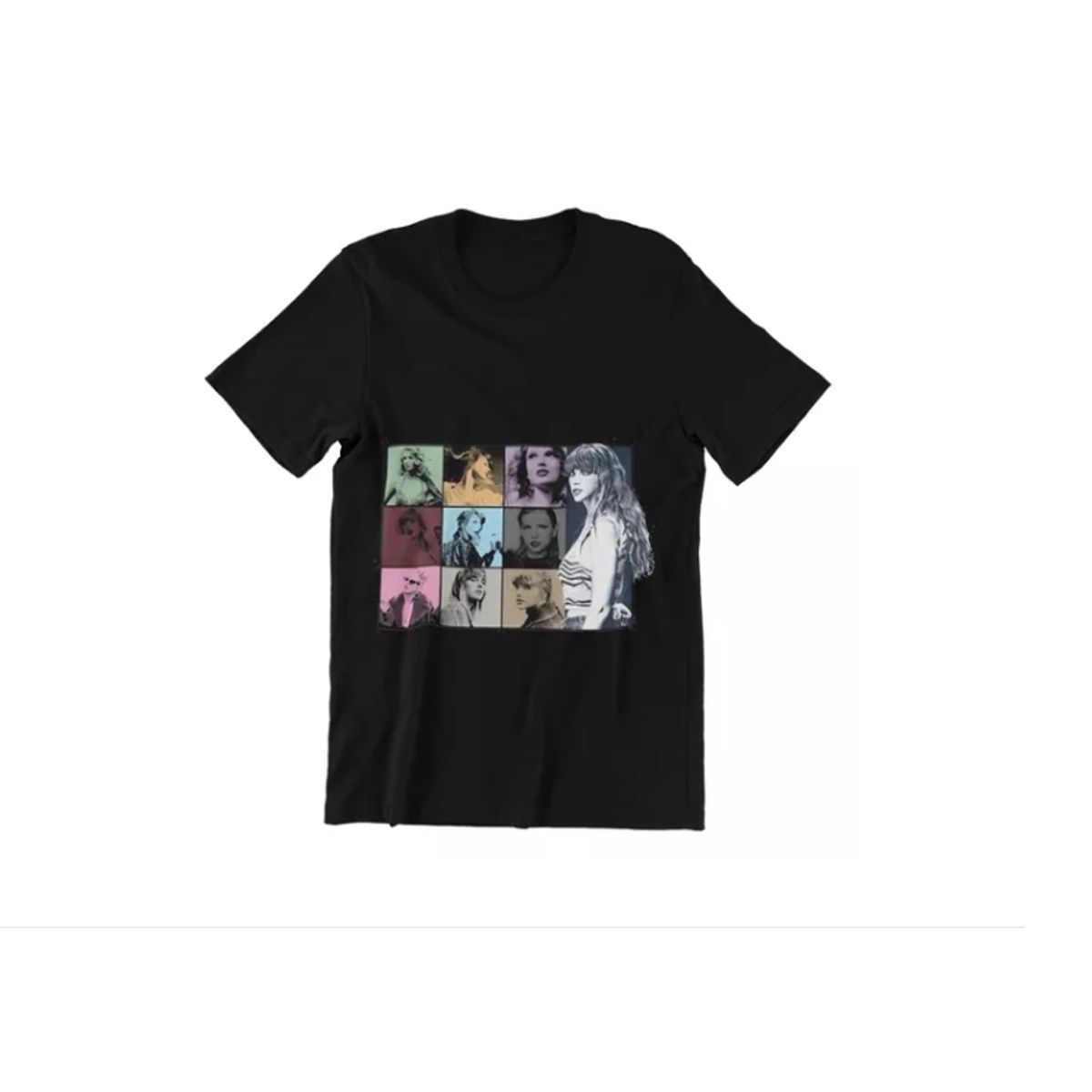 GENERICO - Polera Unisex Taylor Swift Musica Collage Estampado Algodon