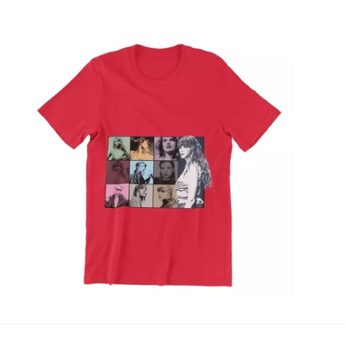 GENERICO - Polera Unisex Taylor Swift Musica Collage Estampado Algodon