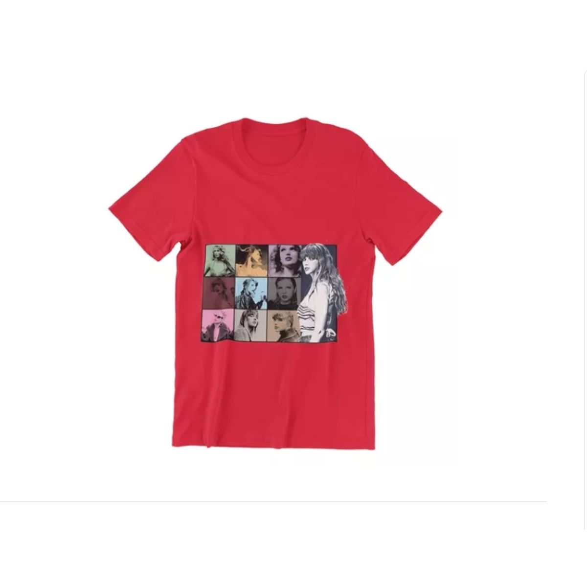 GENERICO - Polera Unisex Taylor Swift Musica Collage Estampado Algodon
