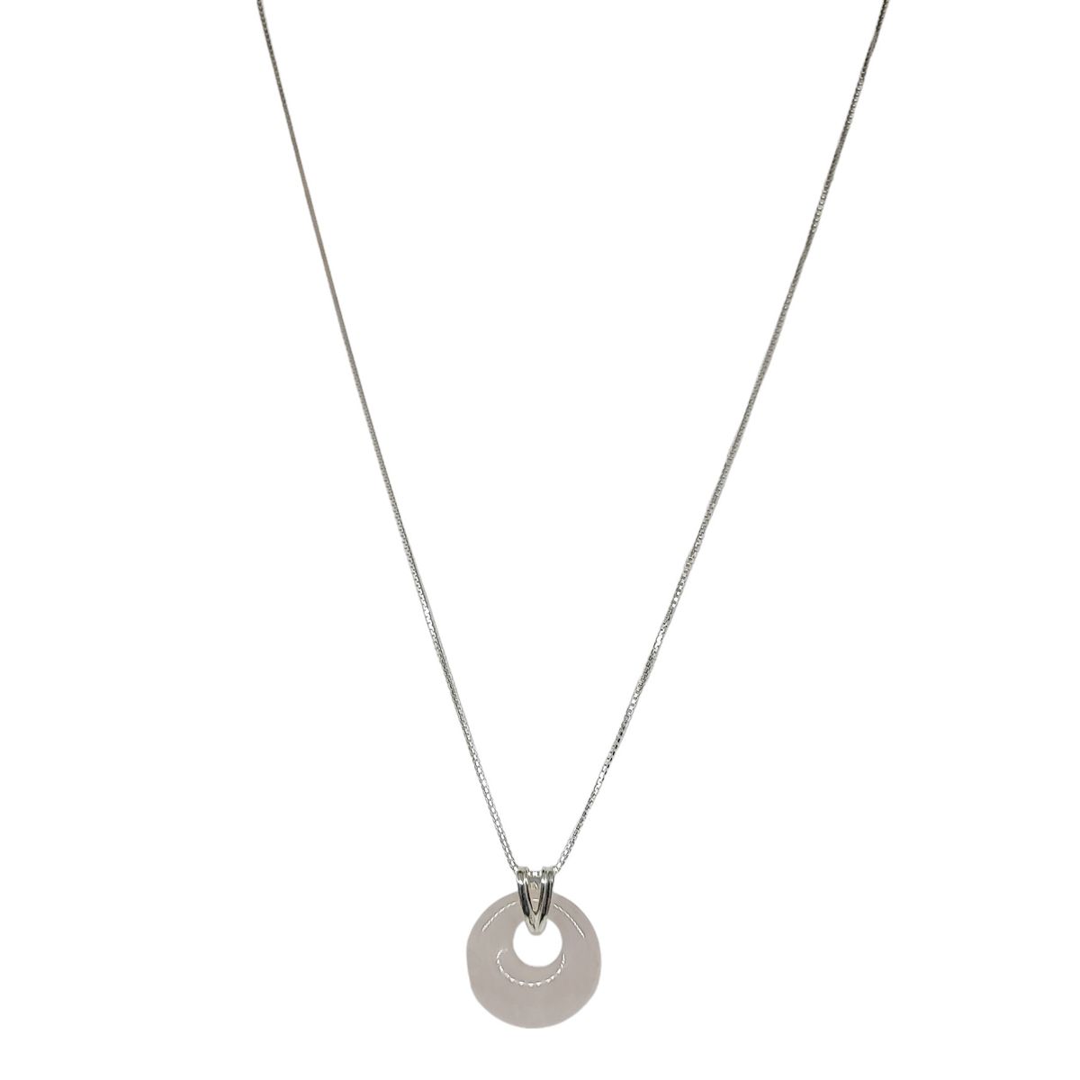 COGGIOLA - Collar Antonella Cuarzo Rosado Plata Fina 925