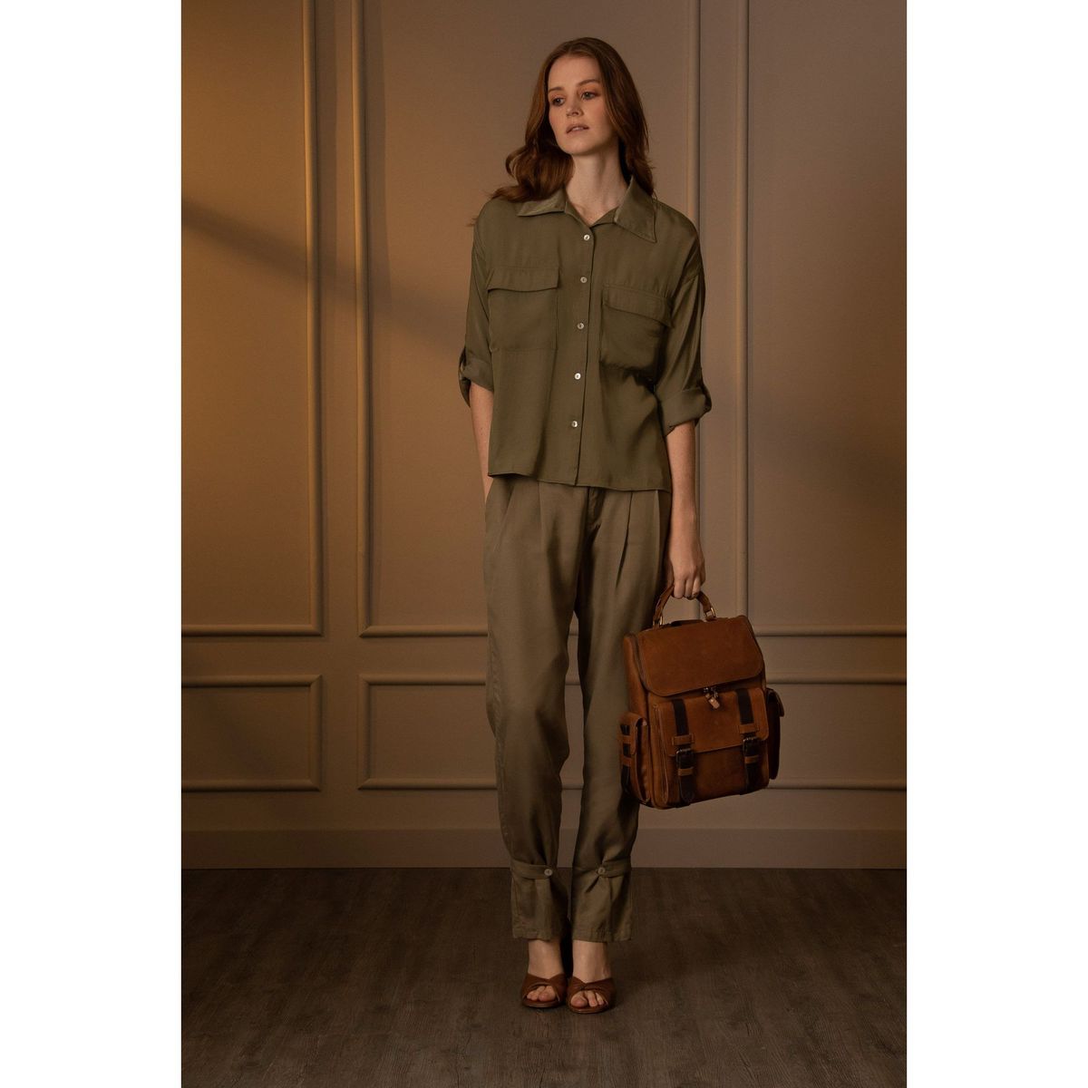 VELEZ - Vélez Mochila De Cuero Rioja Vintage Archaeology Miel