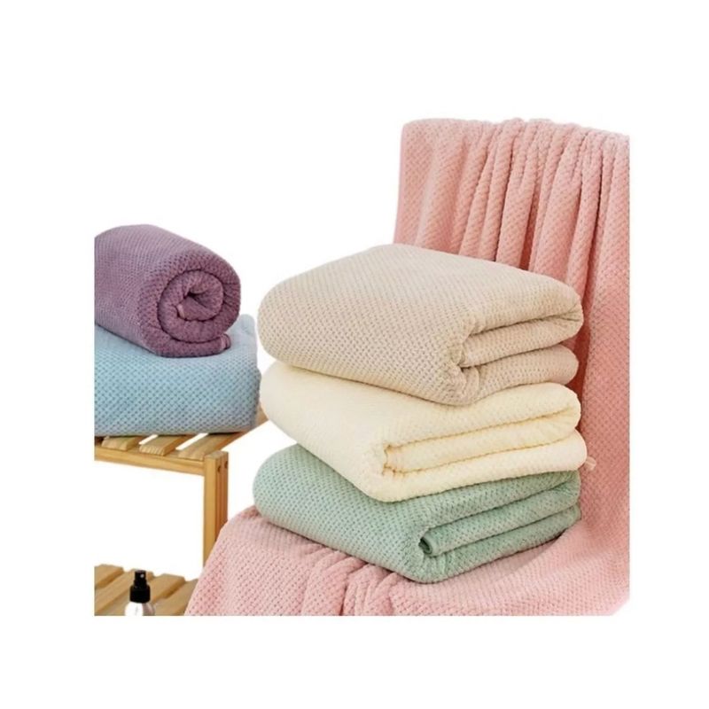 GENERICO - Set 3 Toalla De Baño Microfibra Alta Calidad Secado Rápido