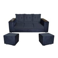 SOFA JULIETTA 2PUFF NEGRO