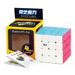 QIYI - CUBO RUBIK ORIGINAL 4X4 SPEED STICKELESS LUBRICADO