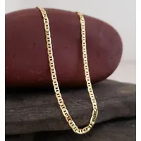 Cadena tejido escalera oro laminado de 18k