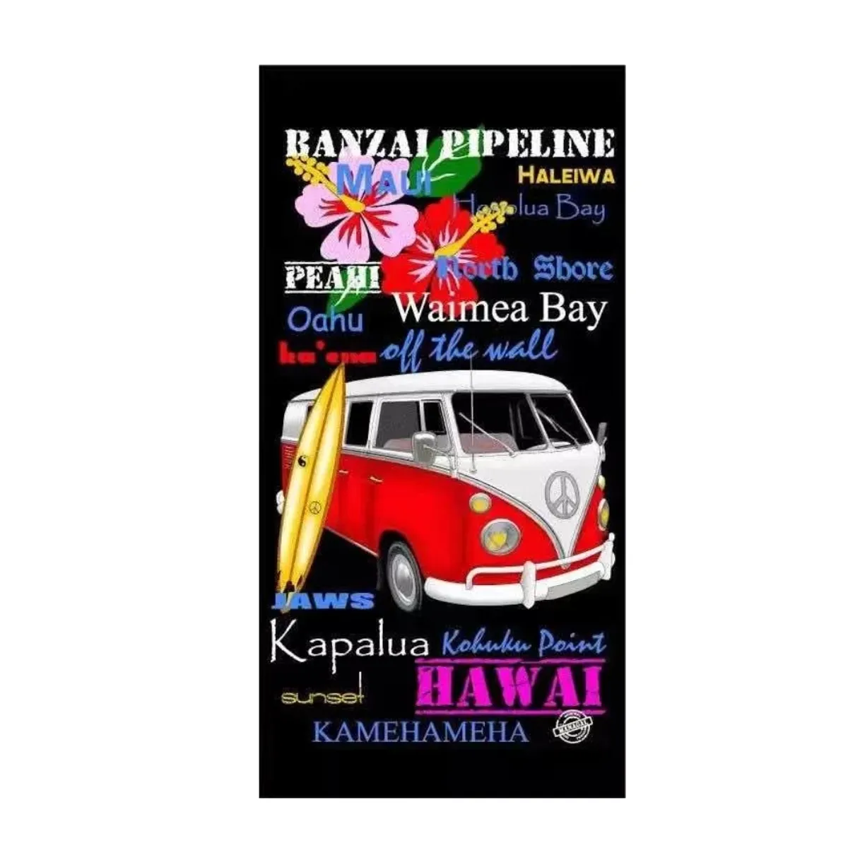 ANNI STAR - Pack 3 Toalla Rectángula Playa Baño Con Diseños Colores (Mujer Hombre)