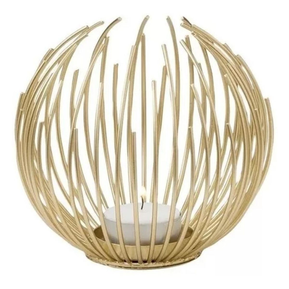 GENERICO - Candelabro Porta Vela Dorado Estilo Nórdico Decorativo