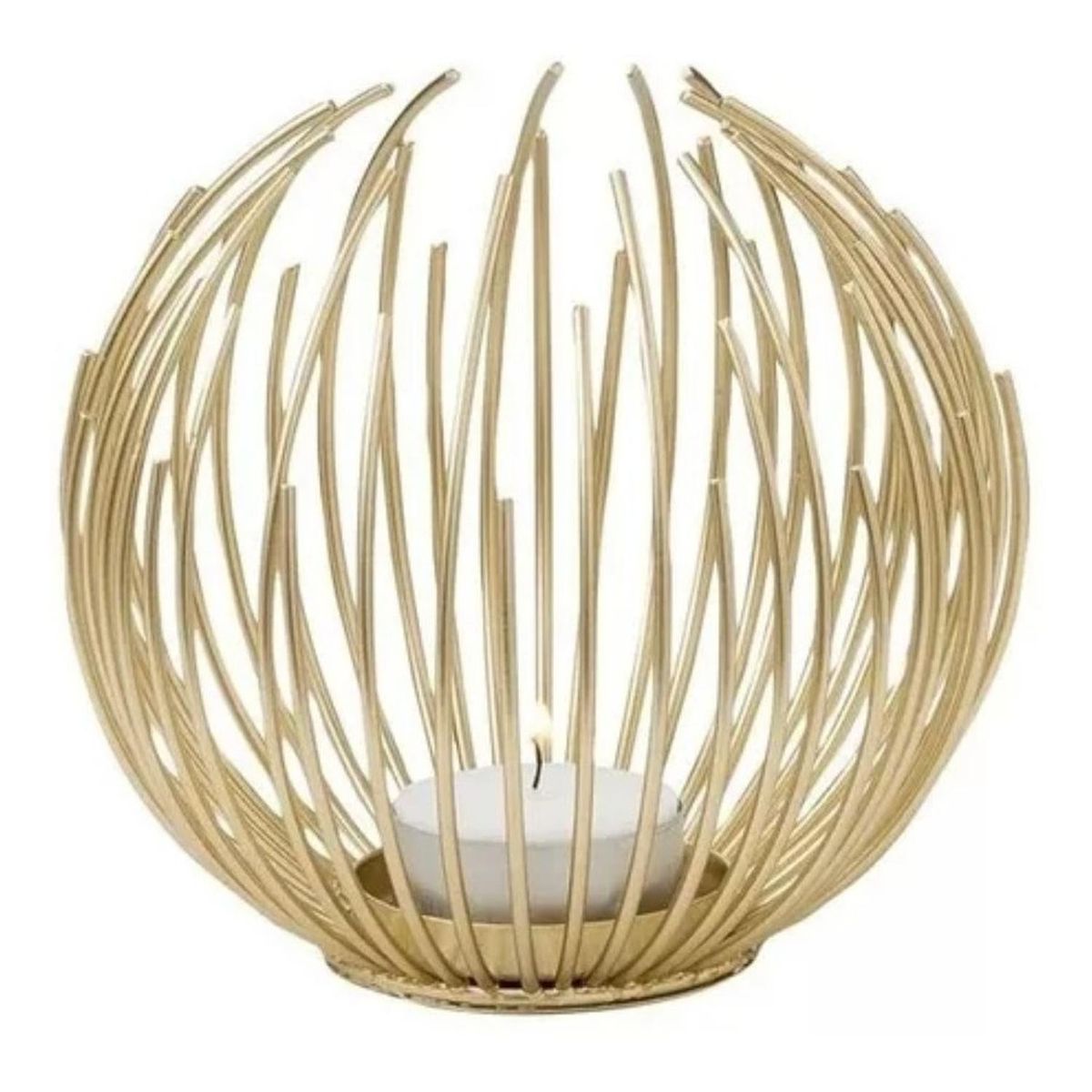 GENERICO - Candelabro Porta Vela Dorado Estilo Nórdico Decorativo