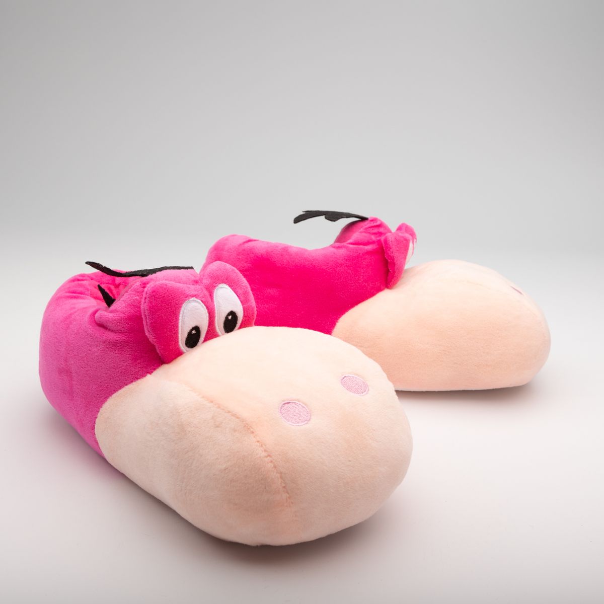 HANNA BARBERA - Pantufla 3D Mujer Dinosaurio Morado Los Picapiedra