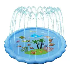 GENERICO - Alfombra De Agua Piscina Lanza Agua Niños - Celeste