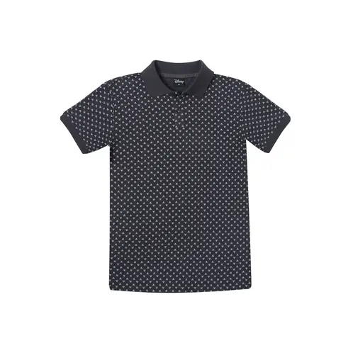 DISNEY - Polera Pique Hombre Mickey Print Negro