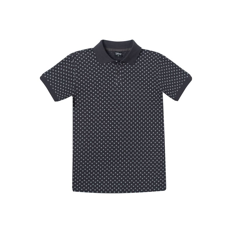 DISNEY - Polera Pique Hombre Mickey Print Negro Disney